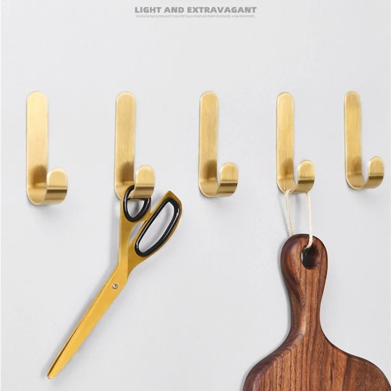 049 Home Brass Hook Paste Punch-Free Seamless Sticky Hook Load-Bearing Wall Creative Metal Brushed J-Hook Bathroom Accessories
049 Home Brass Hook Paste Punch-Free Seamless Sticky Hook Load-Bearing Wall Creative Metal Brushed J-Hook Bathroom Accessories