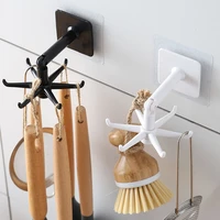 new rotate hook holder hang kitchen cabinet storage rack organizer rack multi purpose hooks home storage bathroom storage tools