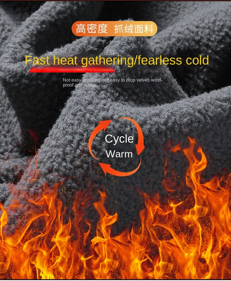 Зимняя теплая кашемировая куртка мужская Высококачественная утепленная