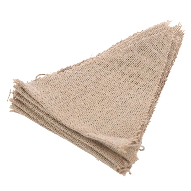 

5 шт. 3,7 м Φ Hessian кружевные булочки, потрепанный шикарный СВАДЕБНЫЙ баннер