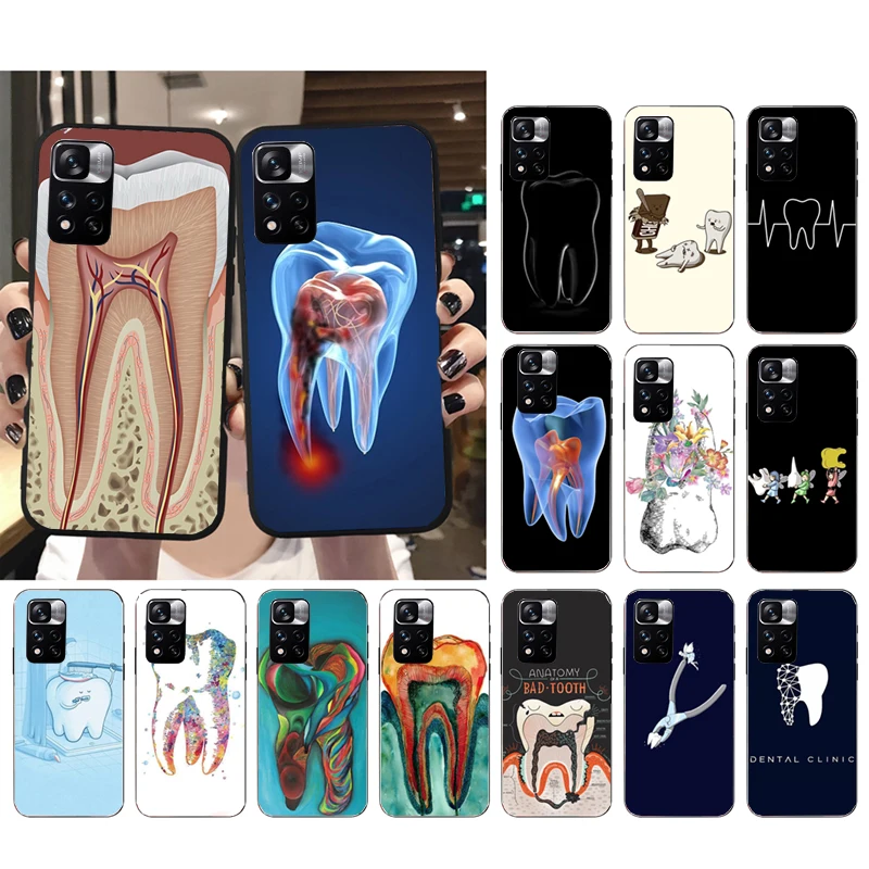 

Phone Case For Xiaomi Redmi Note 12Pro 11 11S 11T Pro 10 9Pro Note10S Redmi 10 9 10C 9C Tooth Dentist Dental Case