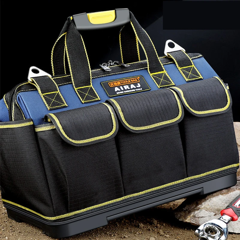 

New 1680D Oxford Cloth Tools Bag Waterproof Wear-resisting Storage Pouch Multifunctional Electrician Bags Working Tool Bag