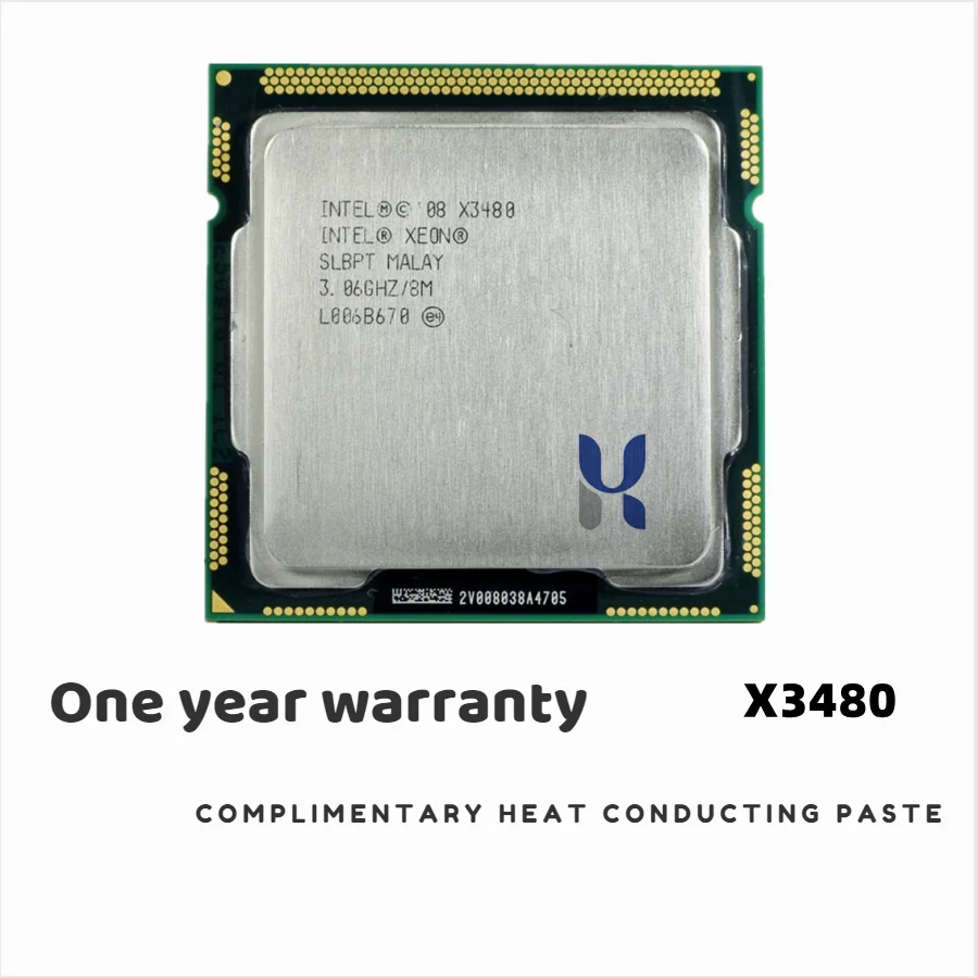 Процессор Intel Xeon X3480, 3,0 ГГц, четырехъядерный, восьмипоточный, 95 Вт, 8 Мб, 95 Вт, LGA 1156