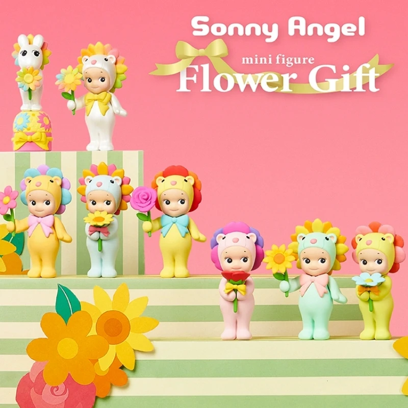 

New Sonny Angel Flower Gift Blind Box Series Doll Decoration Girl Hand Gift Gift Blind Box With Rainbow Daisies And Lion Flowers