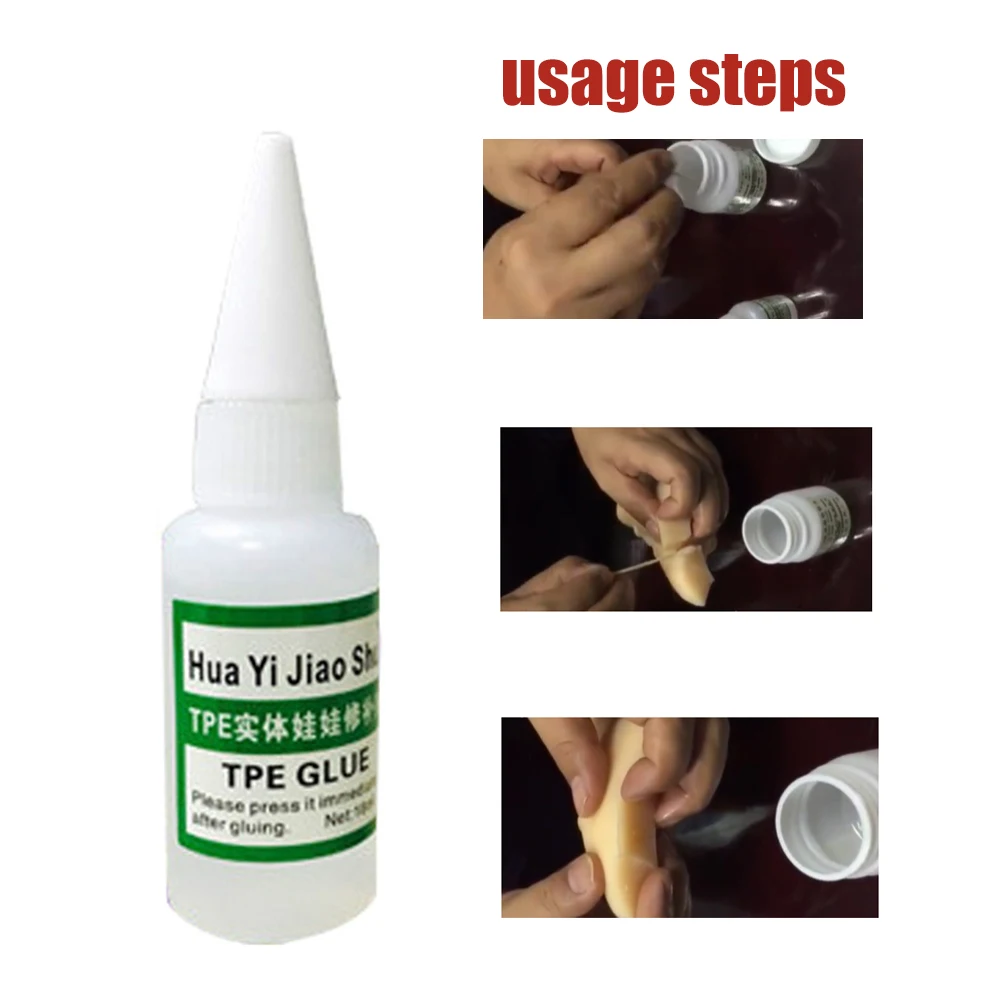 

20ml Repair Glue Portable Universal Fast Professional Strong Adhesive Transparent Liquid Easy Apply Patching Fix TPE Sex Doll