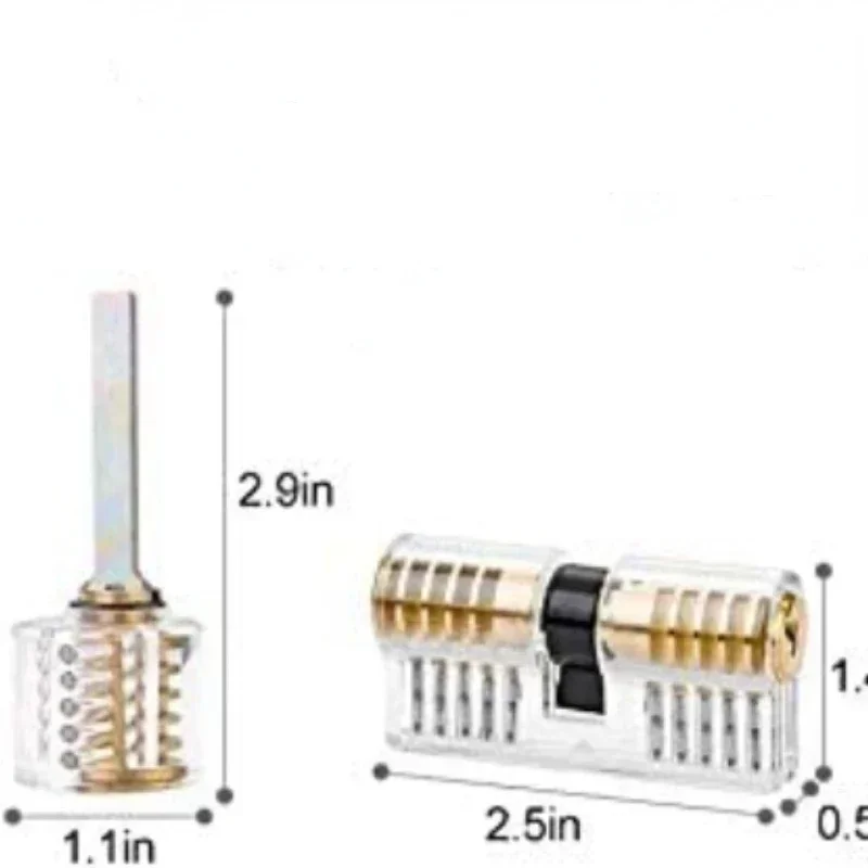 Набор обучающих инструментов для открытых прозрачных навесных замков