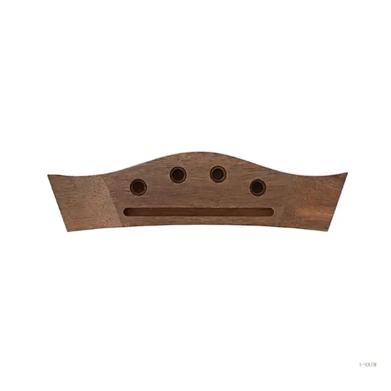 

M5TC Rosewood Bridge Saddle & Pins for 4-String Folk Bass Parts 4 Strings Bass Bridge