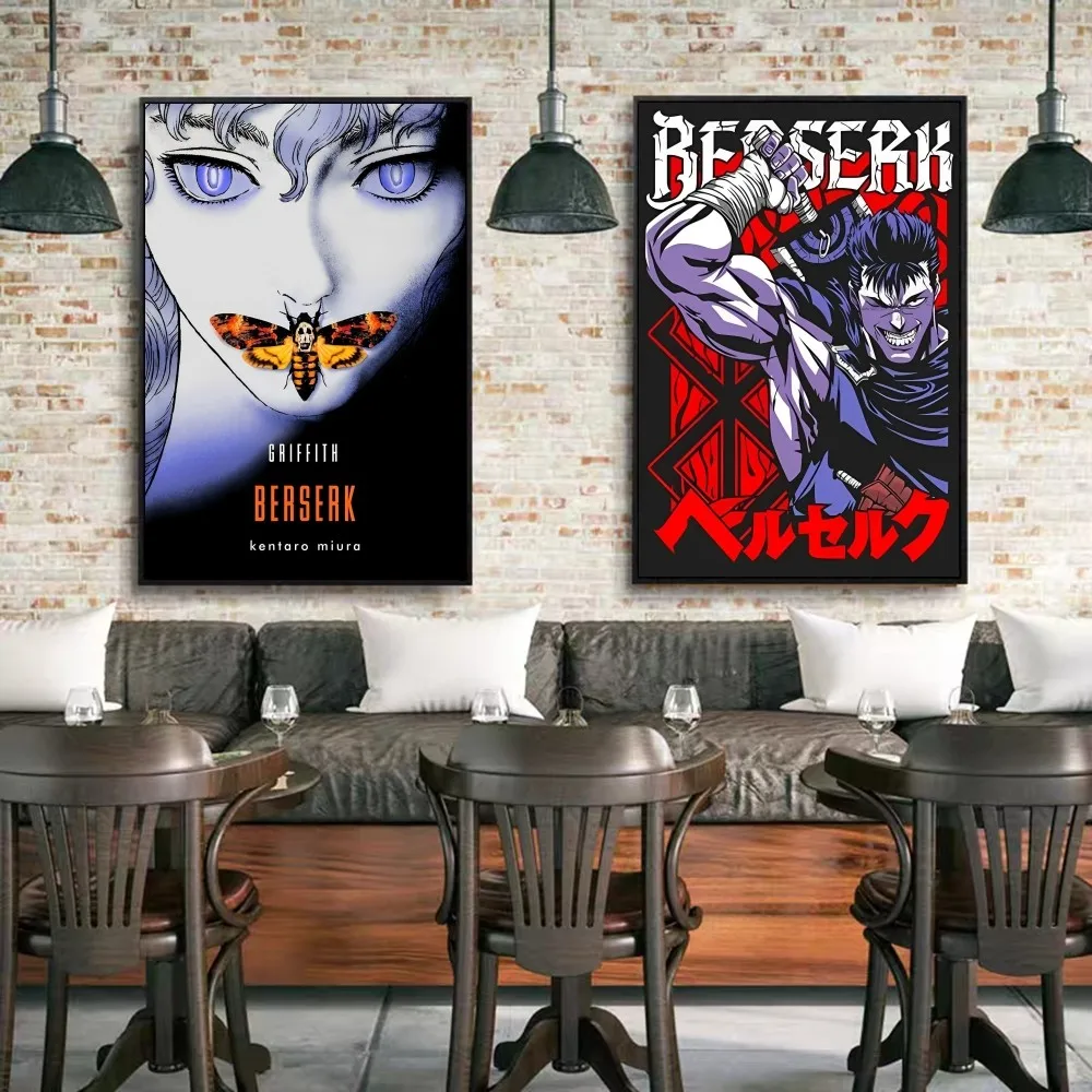 Kentaro Miura Berserk Anime Posters Sticky Whitepaper Prints Artwork Kawaii Room Decor