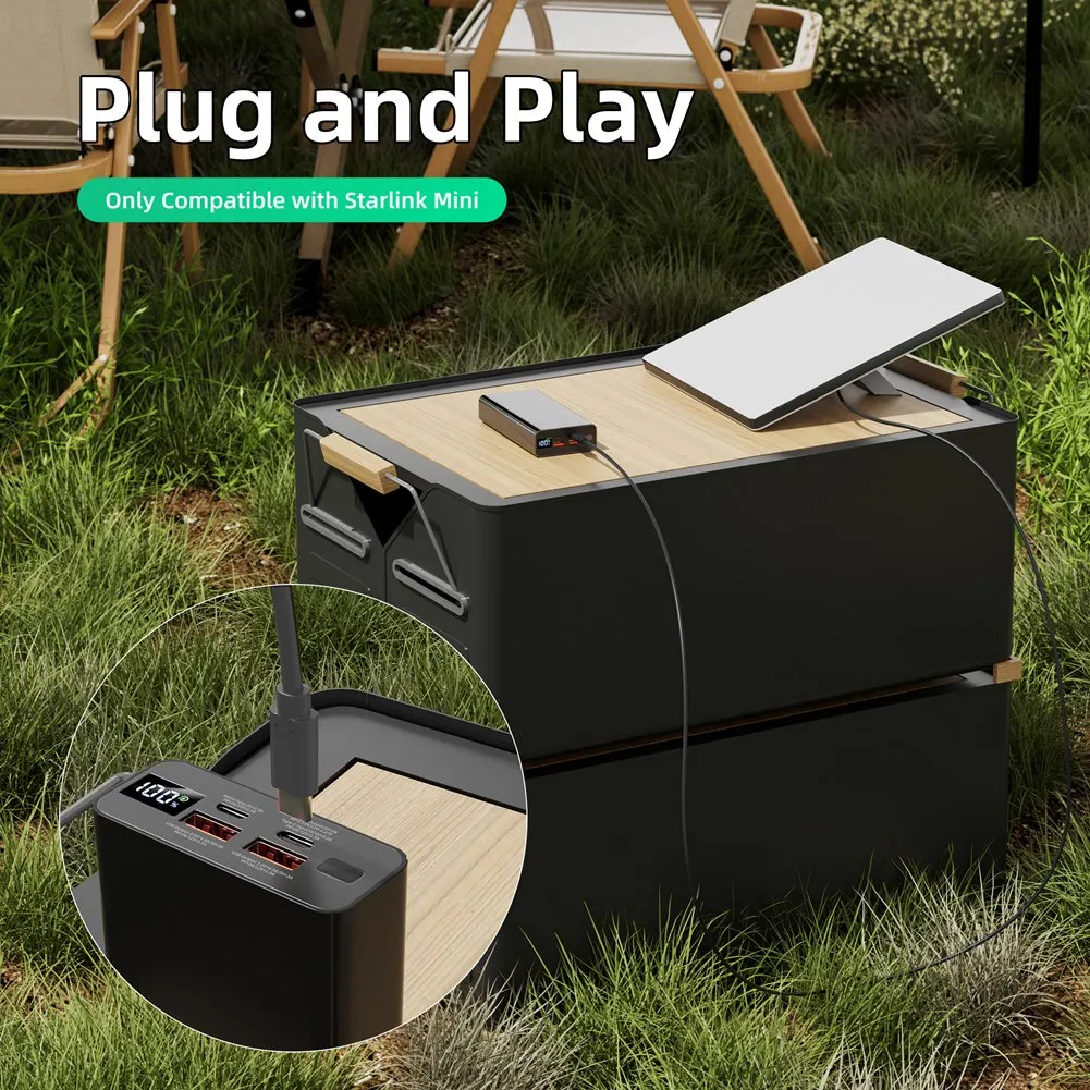 Для StarLink Space-X Mini USB C к кабелю постоянного тока защита от перегрузки и короткого