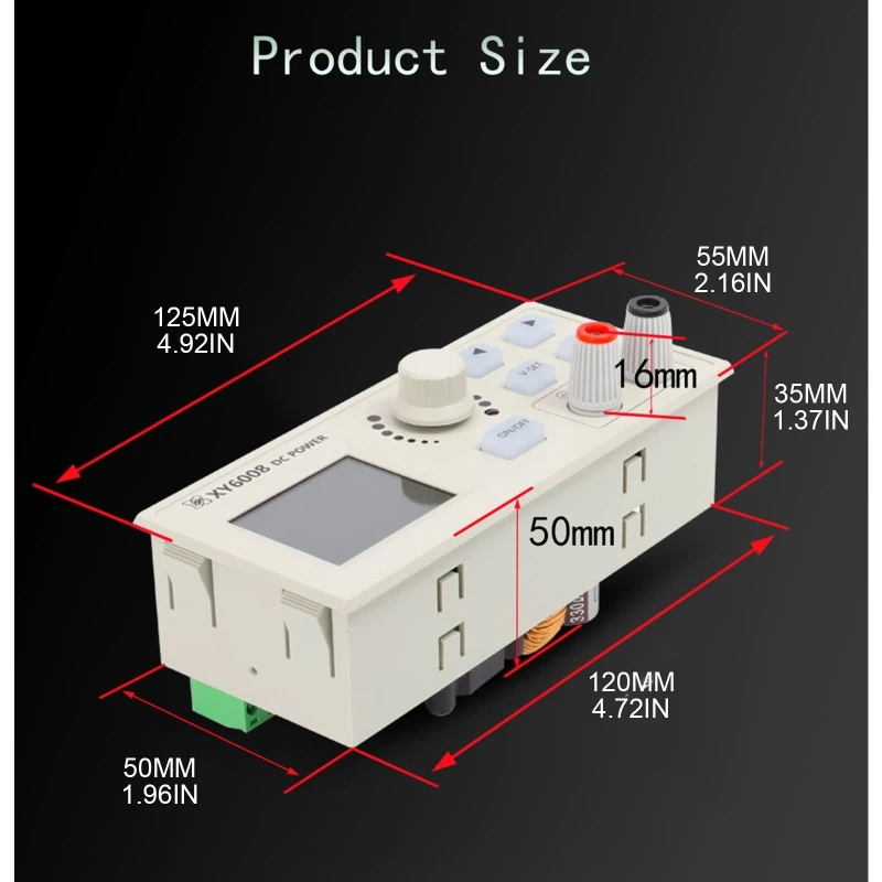 New XY6008 60V 8A 480W For Dc Power Supply Step-down Module Constant Voltage/Current Maintenance APP Control LCD Screen