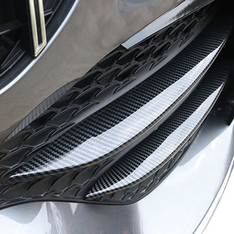 4 шт. глянцевая черная автомобильная передняя противотуманная фара решетка