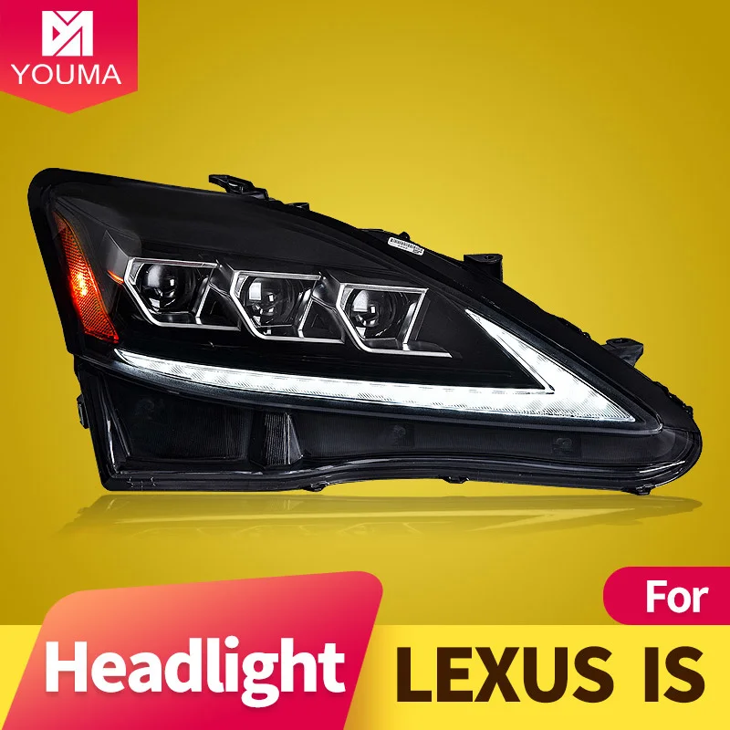 Подходит для Lexus IS передсветильник фара в сборе 2006-2012 is250 is300 светодиодные дневные