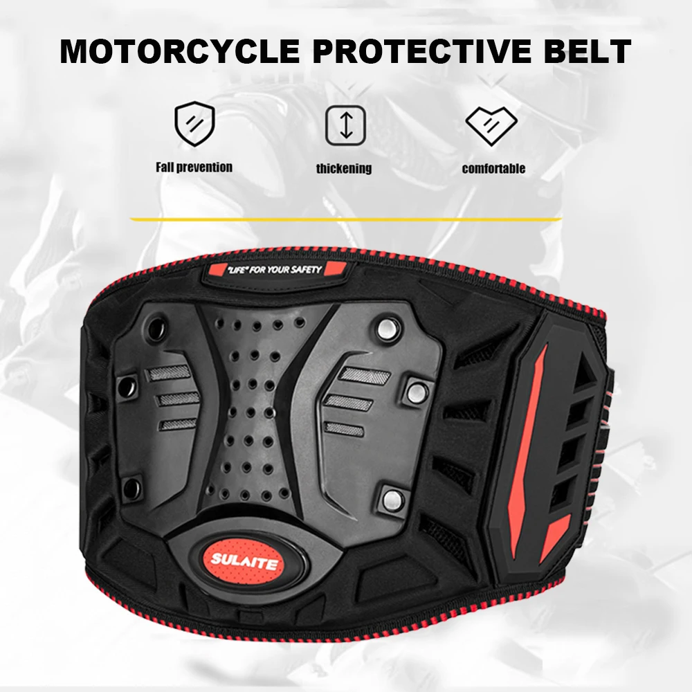 Motorcycle Waist Protector Anti-Fall Adjustable Brace Safety Belt Motocross Off Road Support Kidney Belt Sports Gear For Men