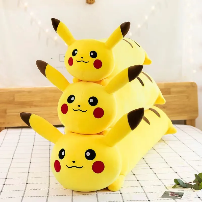 Cute Big Size Pikachu Pillow Back Cushion For Chair Soft Plush Toy Lovely Stuffed Japanese Style Anime Plushie Sofa Decor Pillow