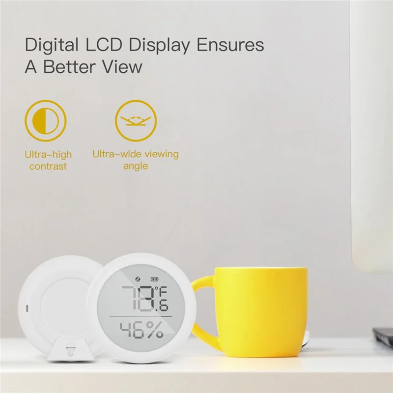 Датчик температуры и влажности Tuya ZigBee с ЖК-дисплеем комнатный гигрометр