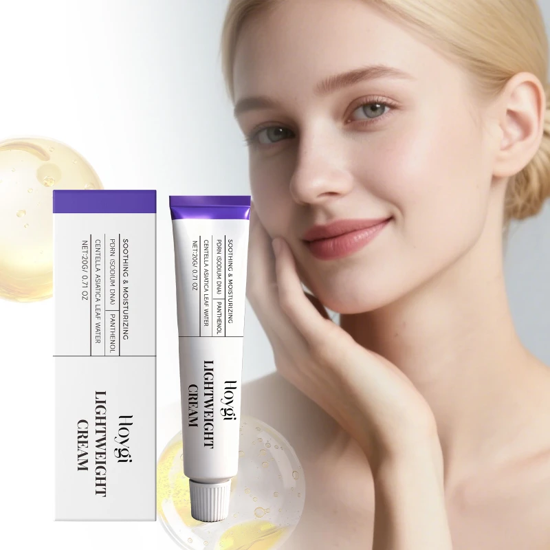 Фото Легкий крем для лица с центеллой азиатской, 20 г, увлажняющий и успокаивающий крем для сухой кожи, ежедневный уход за лицом для восстановления водного баланса №2