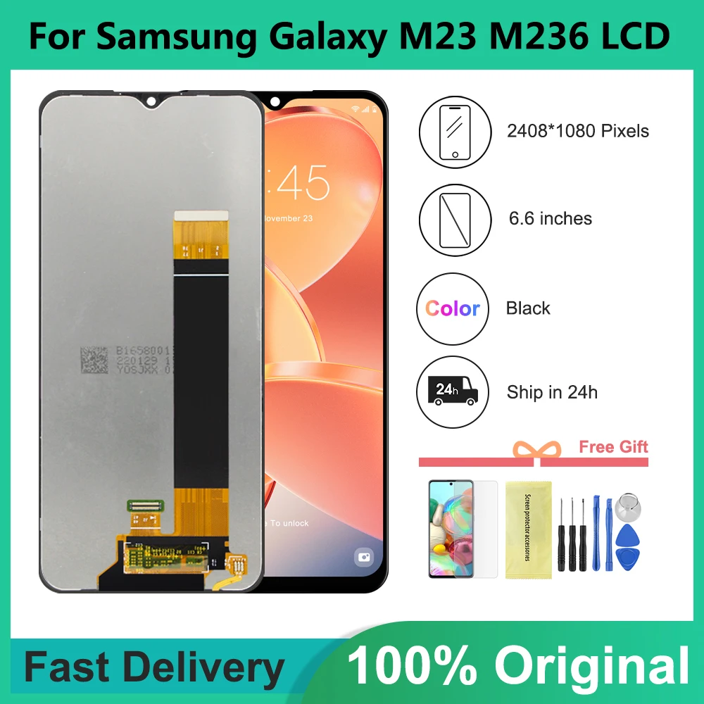 

6.6''Original For Samsung Galaxy M23 Display M236 LCD Touch Panel Screen Digitizer For Samsung M23 M236B/DS M236Q/DS LCD Display