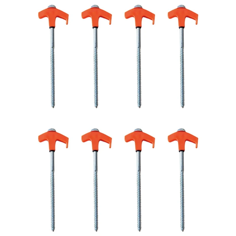 Винтовые крепления для палатки винтовые металлические резьбовые шипы (8 шт.)