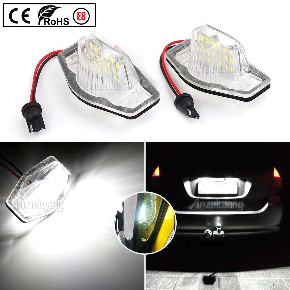 

2x Error Free Led License Plate Light Lamp For Honda Crv Fit Jazz Crosstour Odyssey