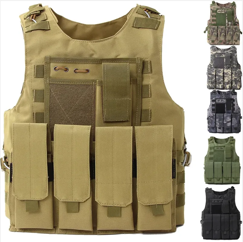

Outdoors Tactical Vest Military Gear Army Combat Training Assault Plate Carrier Outdoor Hunting Airsoft Sport Protection Vests