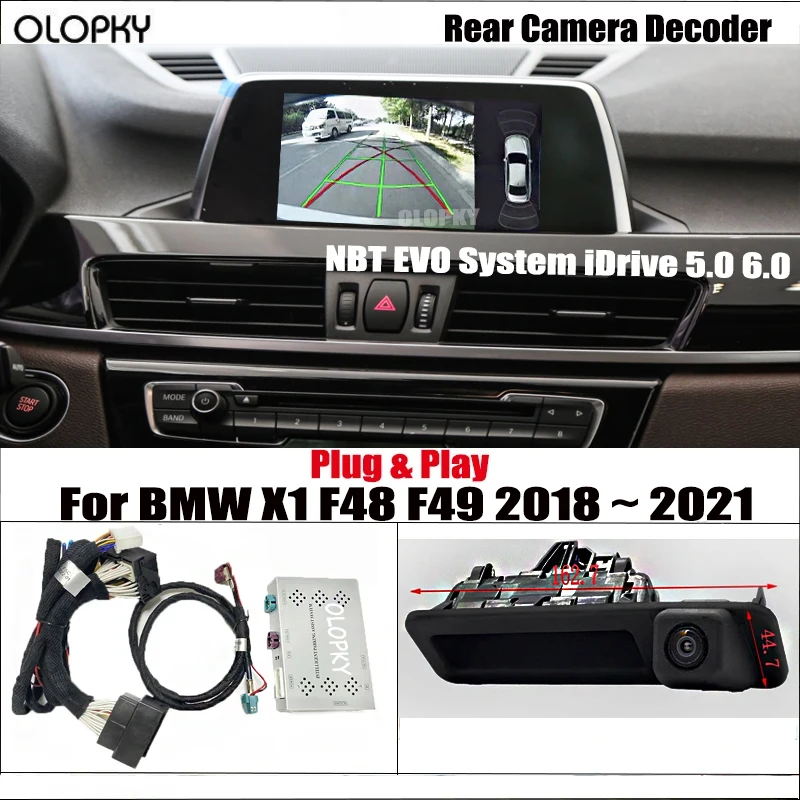 Для BMW X1 X3 X4 X5 F48 F25 F15 F85 2018 ~ 2021 NBT EVO System OEM Обновление экрана Передняя задняя камера