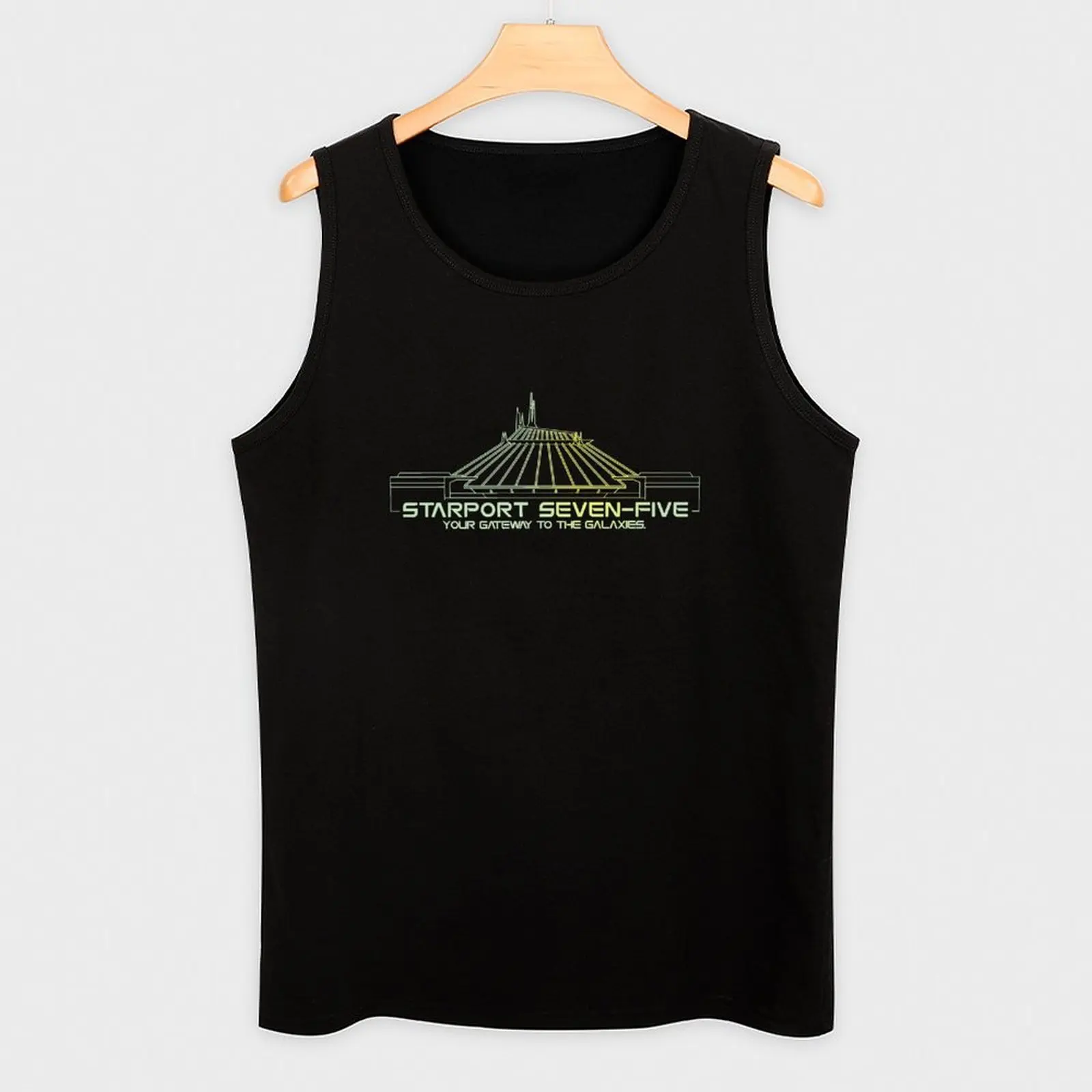 Фото Майка Space Mountain, прочная майка, рабочая одежда, повседневная рубашка без рукавов №3