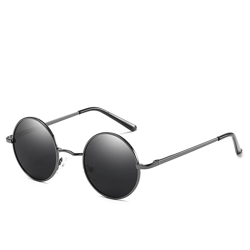 VCKA Men Myopia Sunglasses Women Retro Punk Style Round Metal Frame Sun Glasses Fashion Prescription Eyewear -0.5 to -6.0