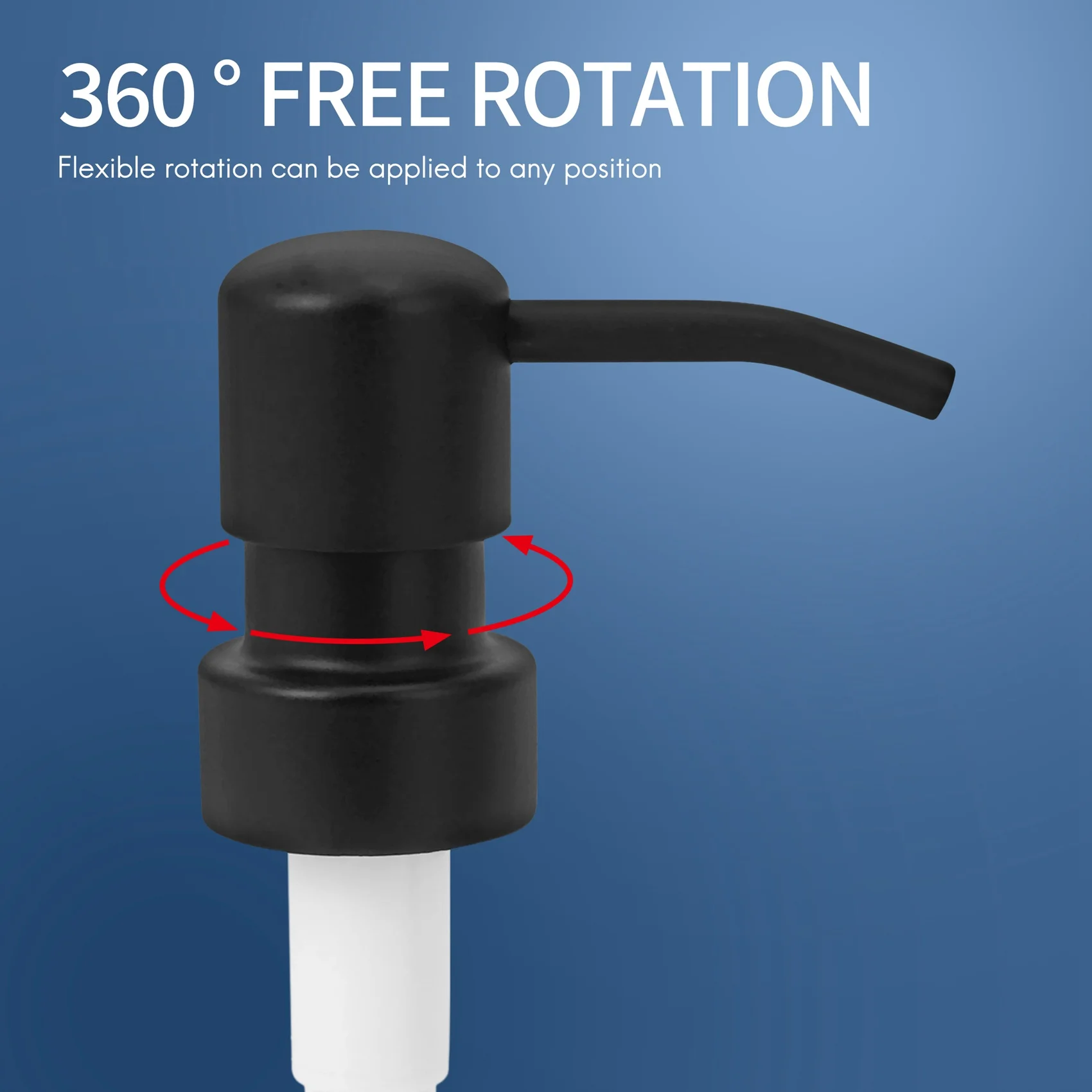 Диспенсер для мыла сменный насос 4 шт. нержавеющий из нержавеющей стали с черным