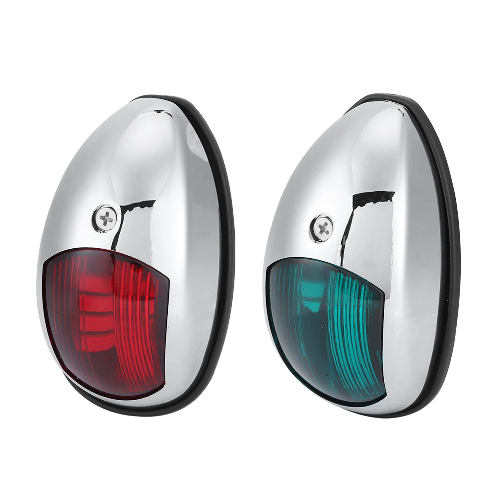 

12V LED Marine Navigation Light Waterproof Green Starboards Red Port Lamp Side Mount for 20m Boat Maximum navigation navigation