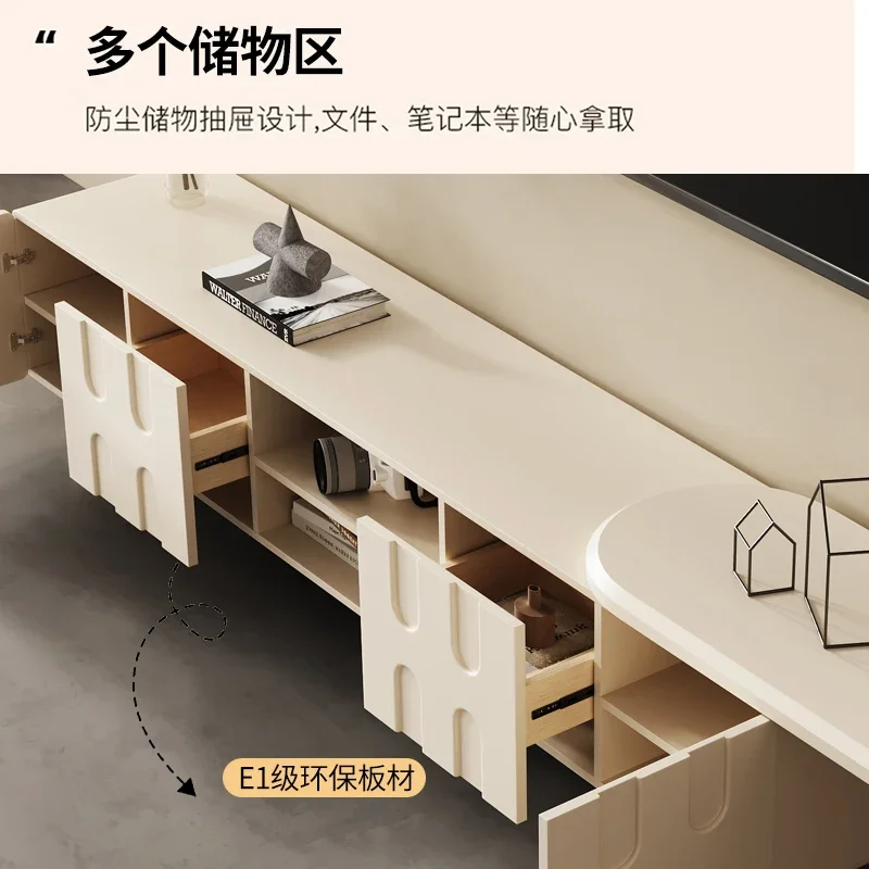 Кремовый шкаф для телевизора домашний Высококачественный новый роскошный