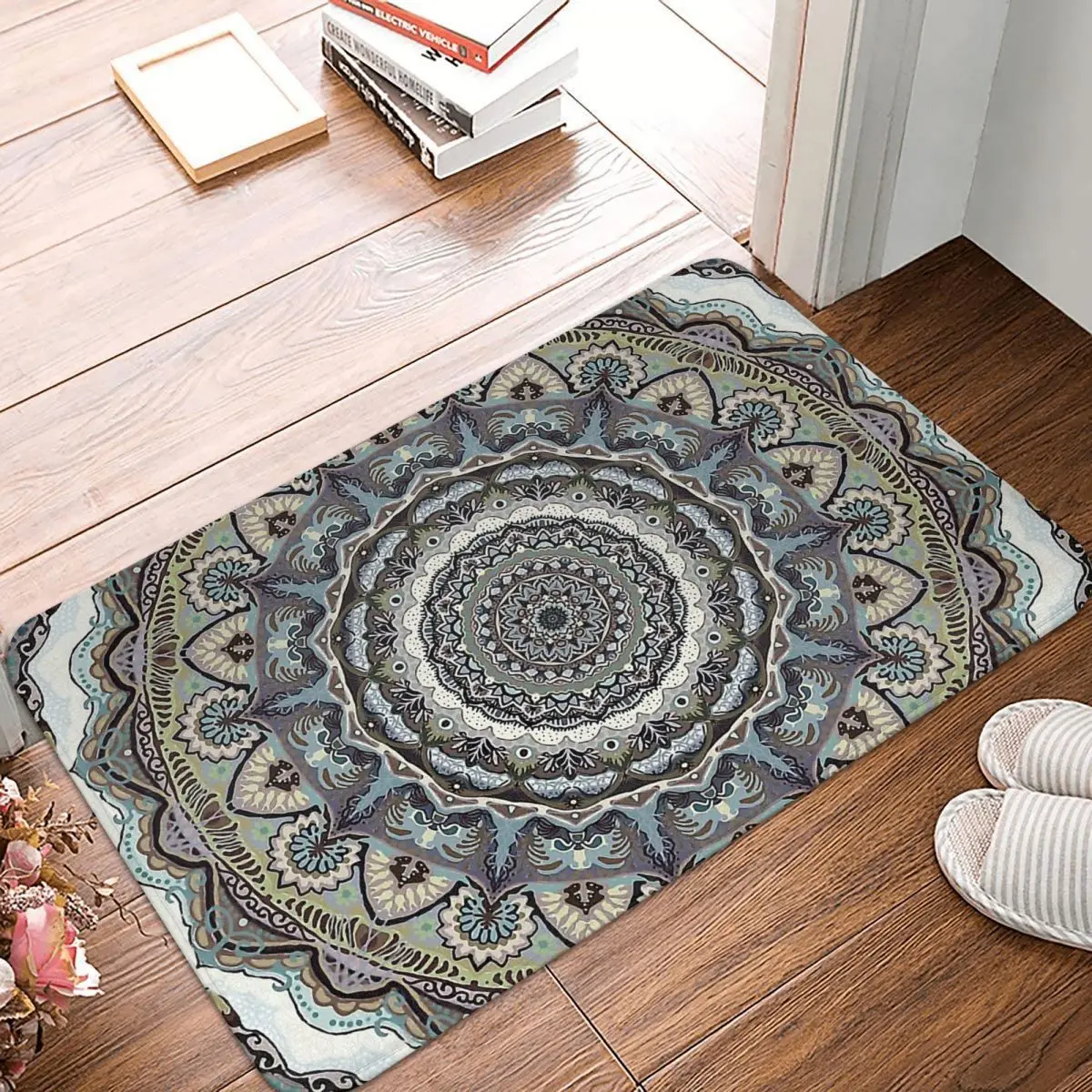 

Mandala Deco Bathroom Mat Meditation Yoga Healing Zen Attitude Doormat Kitchen Carpet Entrance Door Rug Home Decoration