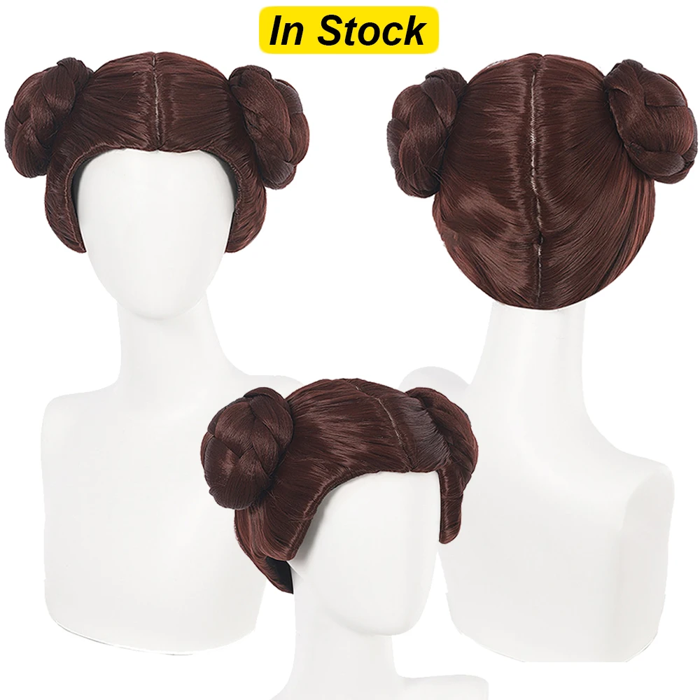 Необычные Леи косплей принцесса фэнтези для женщин парики фильм космическая