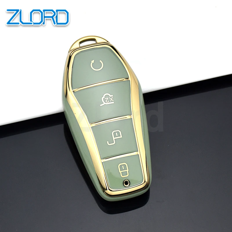 Модный ТПУ чехол для автомобильного смарт-ключа BYD Song PRO Han EV Max Tang DM 2018 Qin PLUS