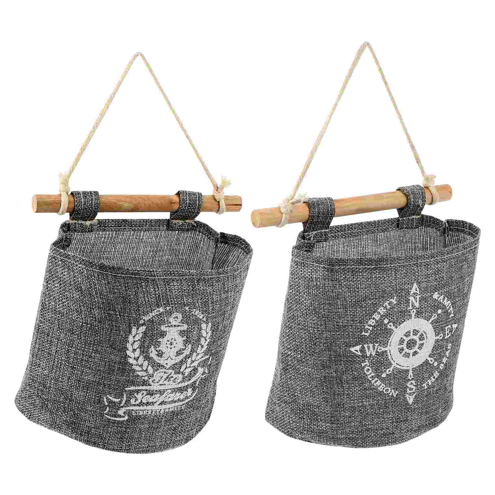 

Bag Hanging Storage Organizer Wall Doortoy Nautical Household Fruit Decor Bags Cotton Basket Pocket Hamper Laundry Kids Beach