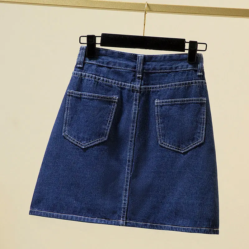 Женская джинсовая сумка с высокой талией юбка на бедрах Новинка весна-лето 2022