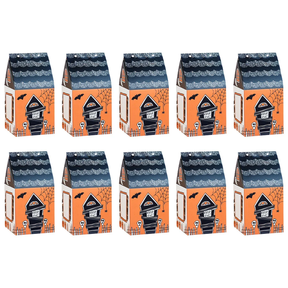 

50pcs Creative Candy Box Hollowed Themed Design Gift Box Packing Box