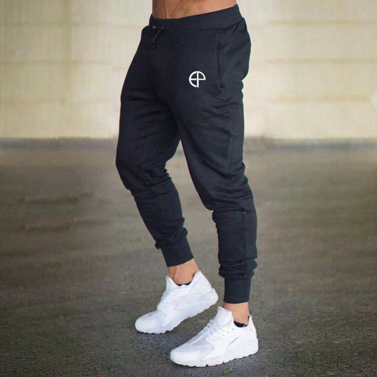 

Men Workouts Sports Gym Bodybuilding Running Track Trousers Sweatpants Slim Fit Pants Bodybuilding Pants