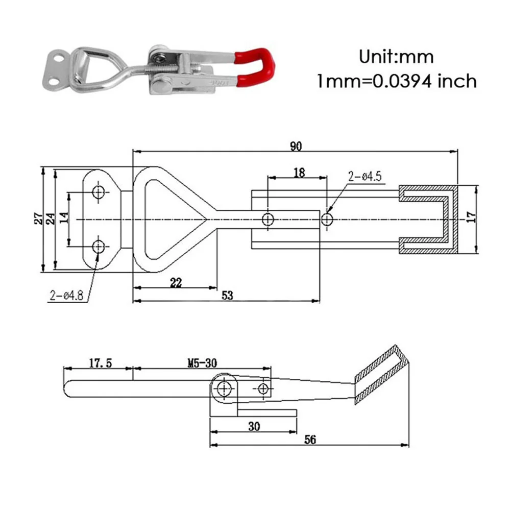 

Hand Tool Toggle Clip Clamp Metal Holding Plastic Circuit board Welding Machine 1Pc Latch Useful Durable Equipment