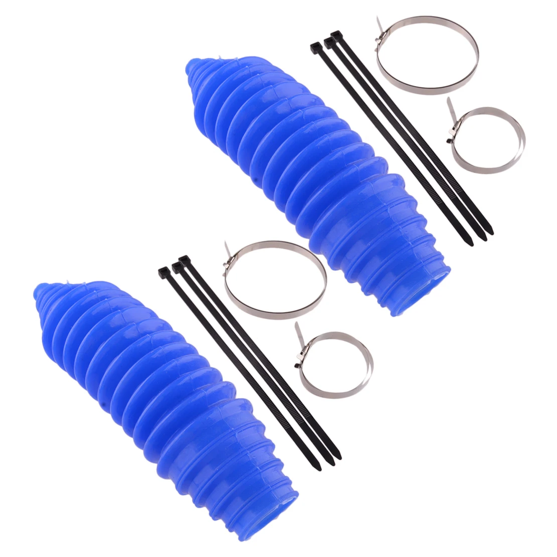 

2 Sets Car Universal Blue Silicone Rack and Pinion Steering Boot Gaiter Kit New