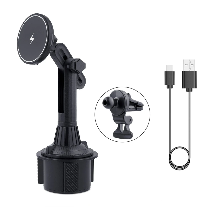 

Magnetic Car Mount ,Cup Holder Phone Mount for Car 15W Magnetic Wireless Car for Phone 12/13/14 JIAN