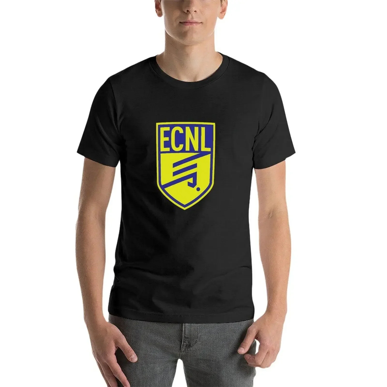 Футболки ECNL с логотипом футболки принтом животного для мальчиков черные мужчин