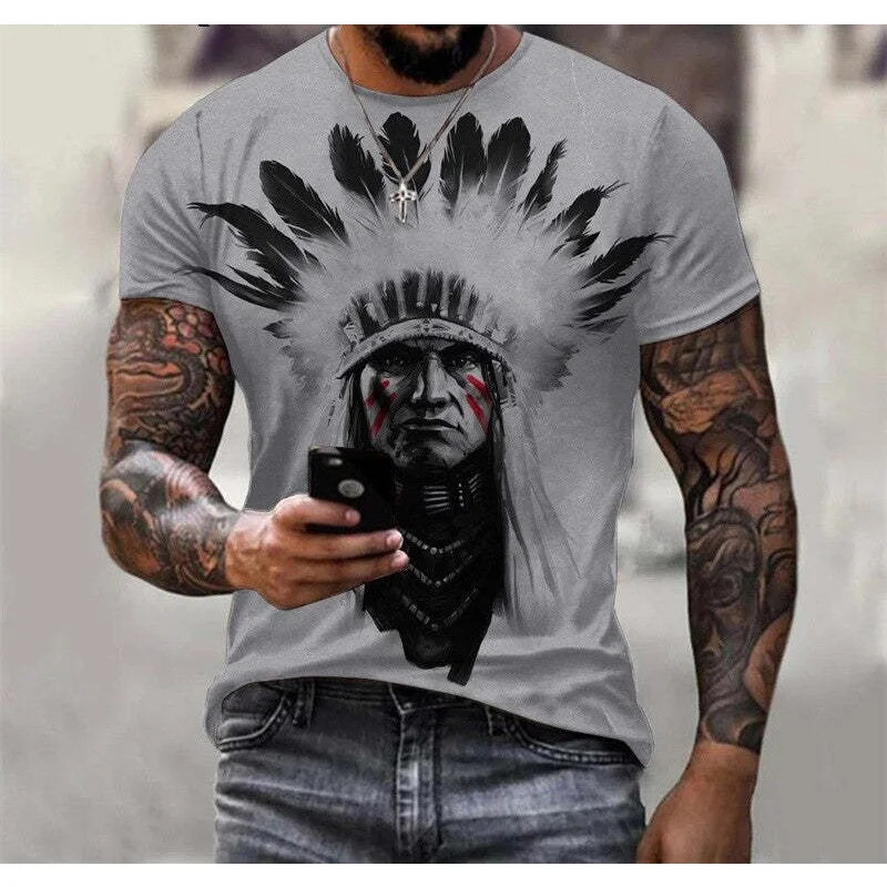 

Футболка мужская с коротким рукавом и круглым вырезом, в стиле Харадзюку