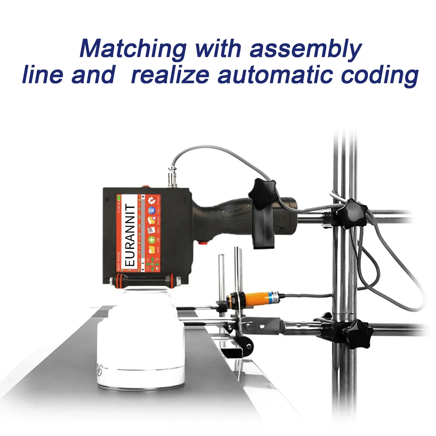 Принтер EURANNIT E50 50 8 мм портативный ручной термоструйный принтер QR-штрих-код номер
