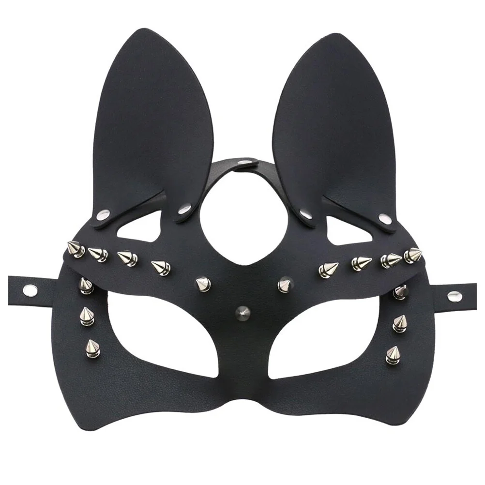 

Masquerade Mask PU Punk Style Rivet Mask Cosplay Mask Photography Prop