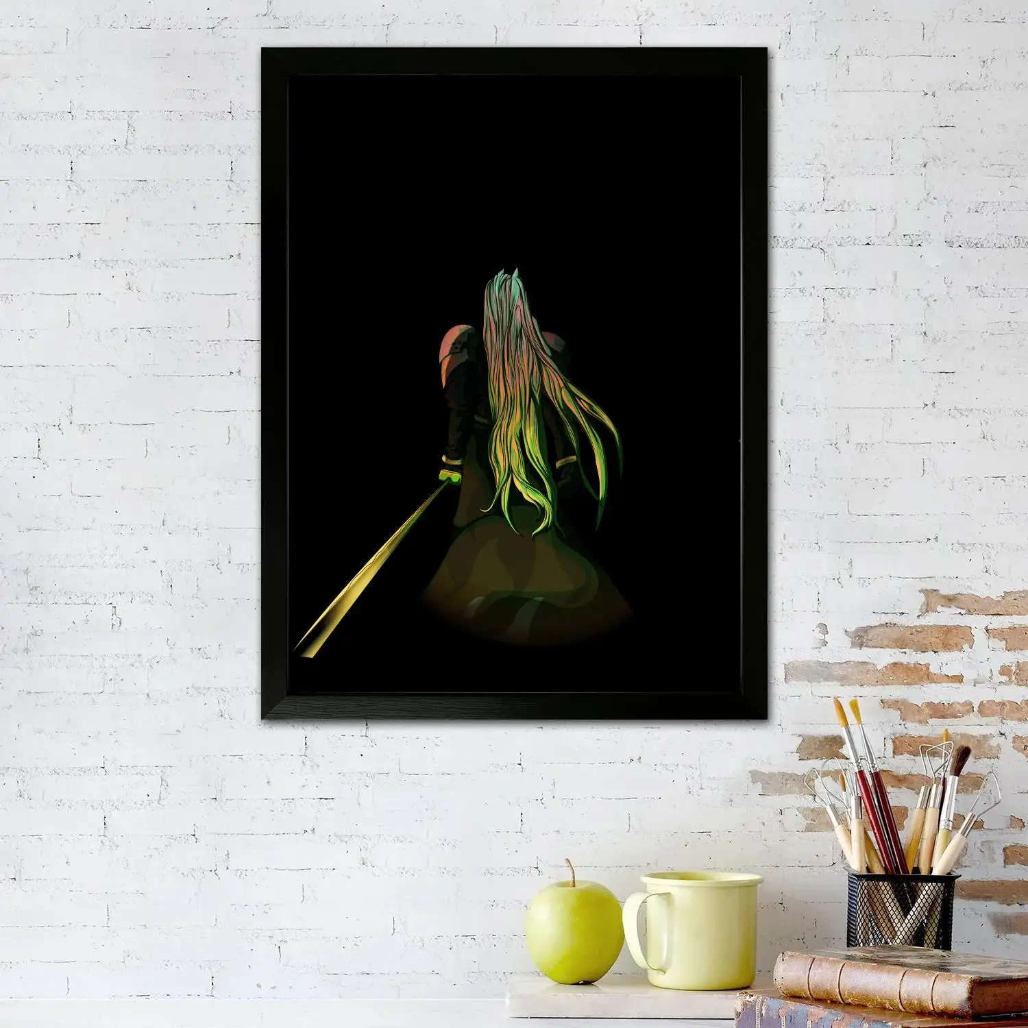 Sephiroth мультфильм холст художественный постер и настенное искусство картина с