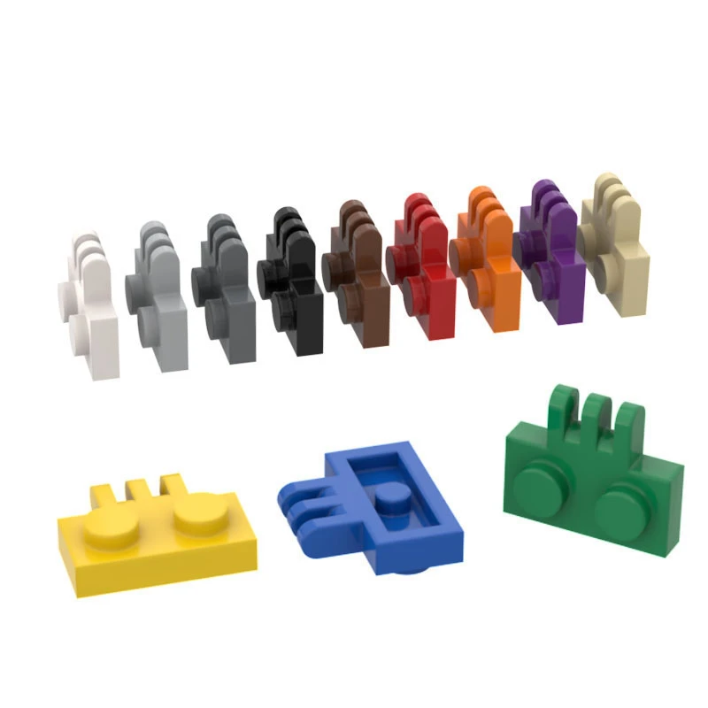 

10pcs MOC Brick Parts 2452 Hinge Plate 1 x 2 Compatible Building Block Particle DIY Assmble Kid Puzzle Brain Toy Birthday Gift