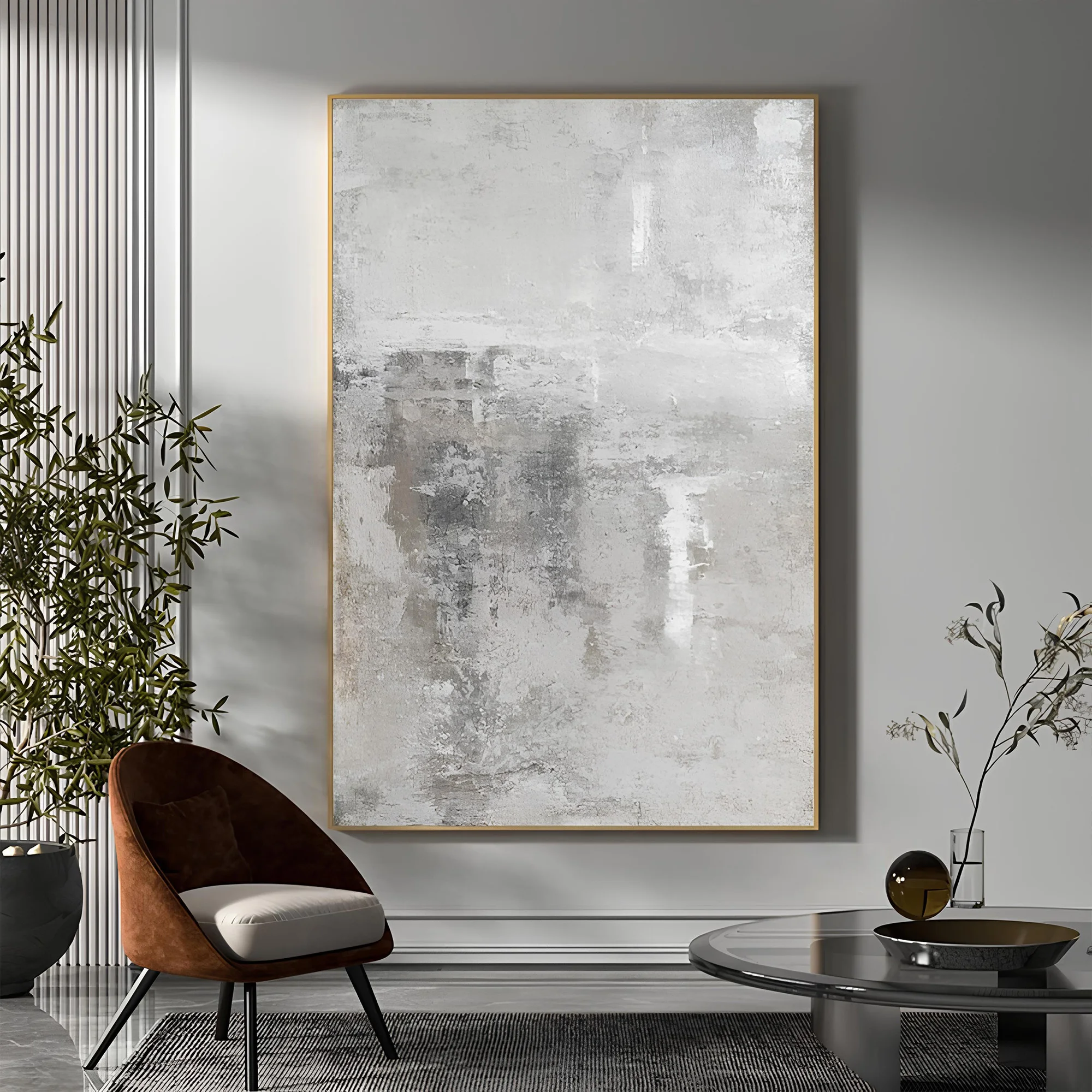 

Hand-painted Senior sense Wall Art Grey Nordic Abstract Oil Painting on Canvas Home Decoration Customized Room Decor artwork