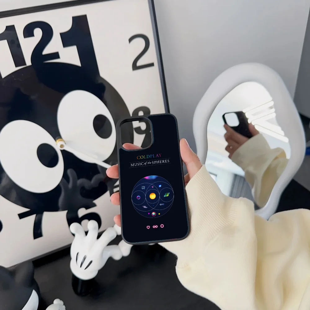 Чехол для телефона Band C- COLDPLAY IPhone 11 12 13 14 15 16 Plus Pro Max зеркальный акриловый чехол из