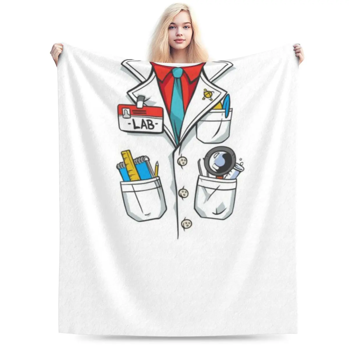 Лабораторное пальто Ультрамягкое одеяло из микрофлиса