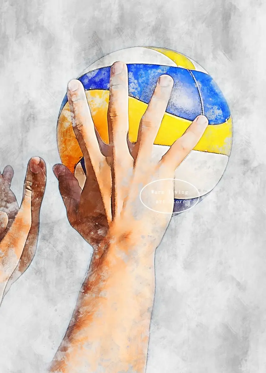 

Волейбольная картина на холсте современная